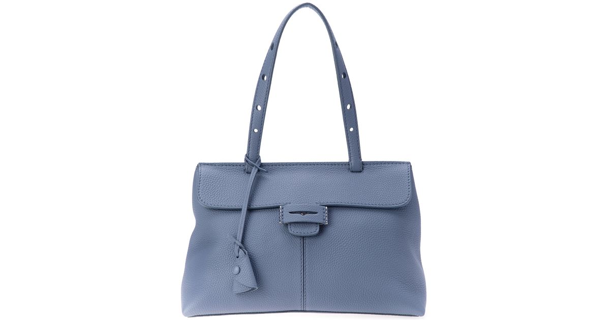 Myriam Schaefer Blue Mini Baby Lord Handbag