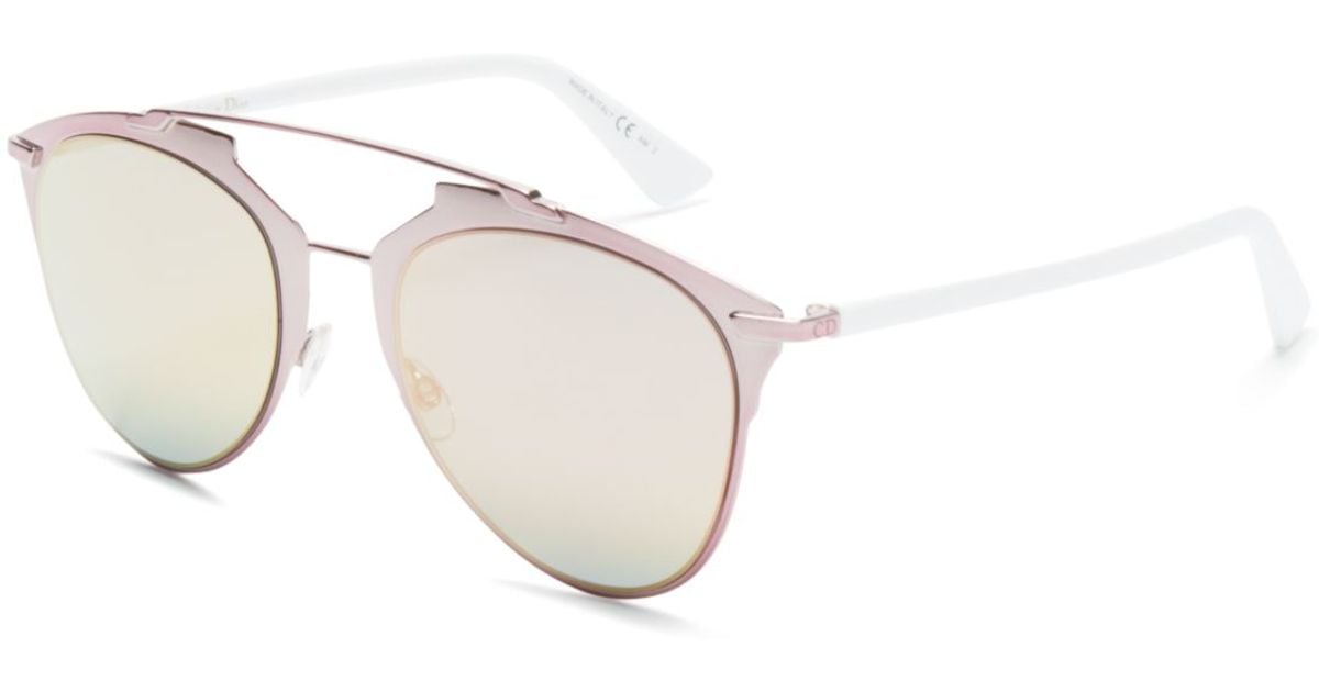 dior reflected sunglasses rose gold