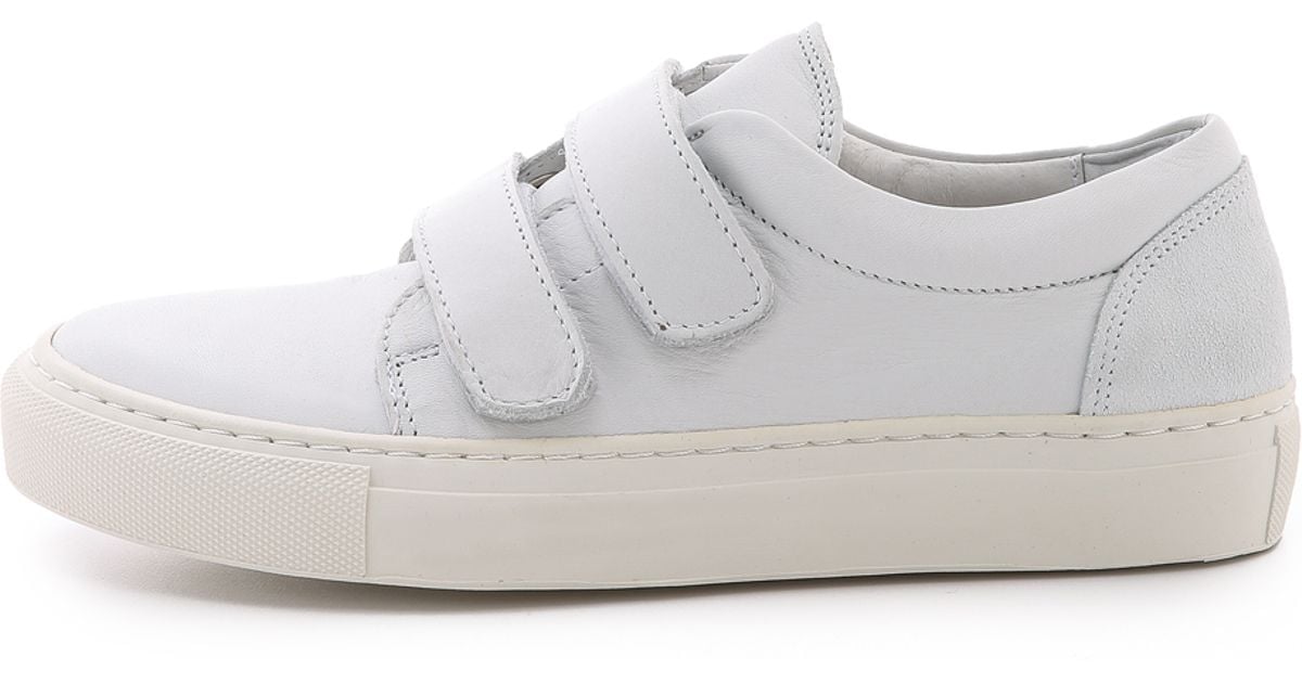 Won hundred Velcro Sneakers White in White Lyst