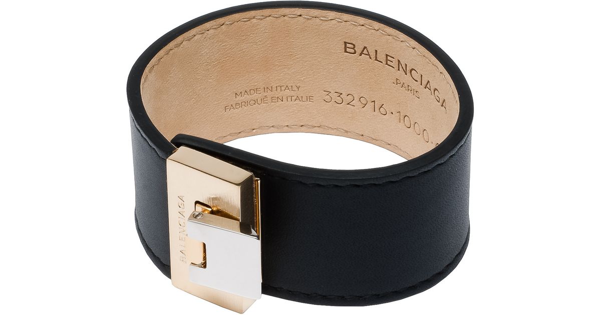 Lyst Balenciaga Le Dix Bracelet In Black