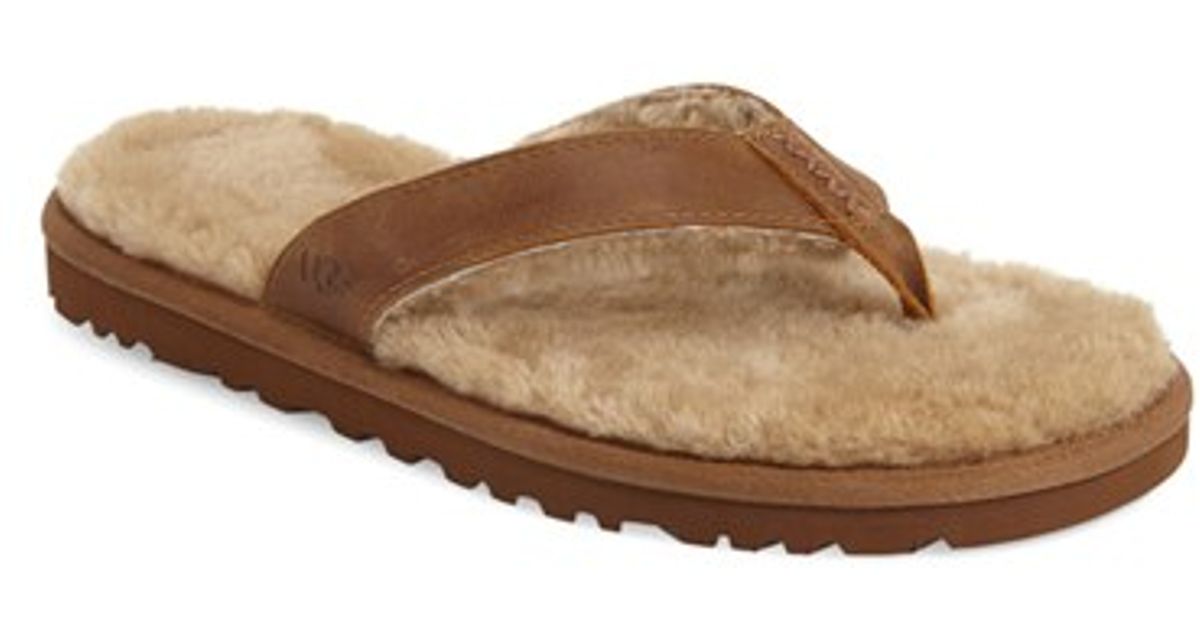 ugg shearling flip flops ugg shearling flip flops