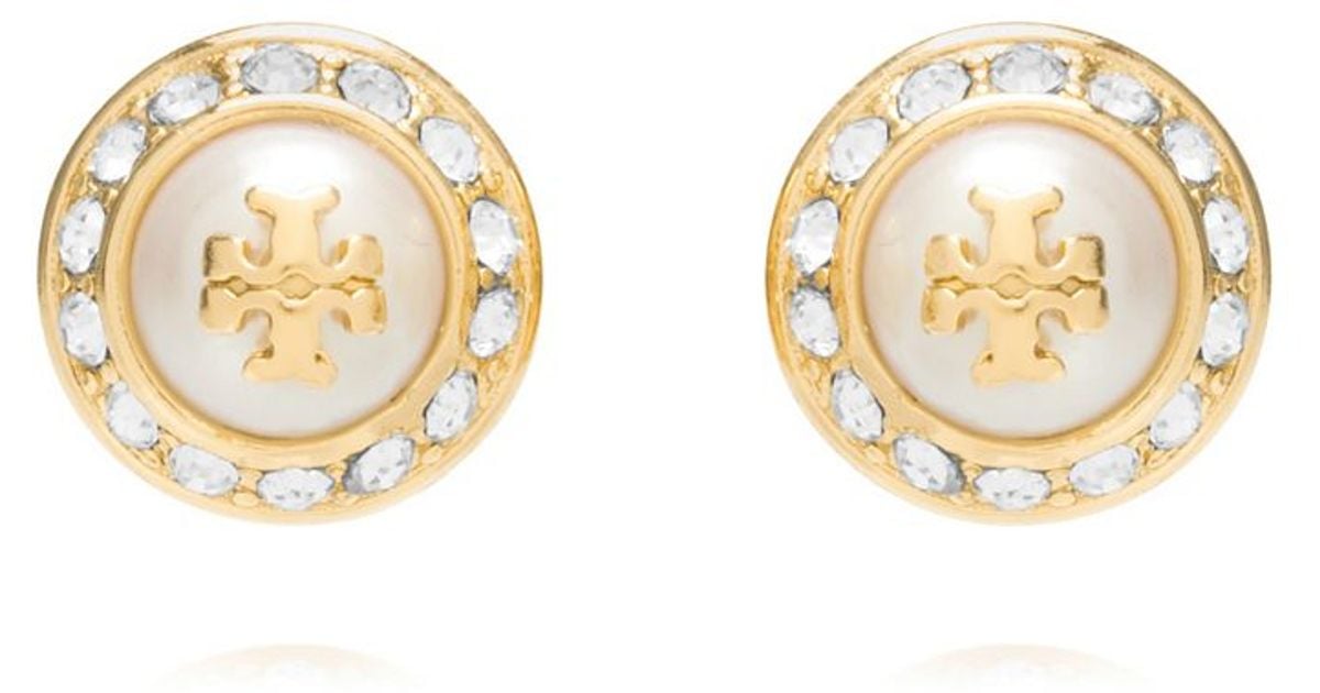 Lyst Tory Burch Natalie Stud Earring