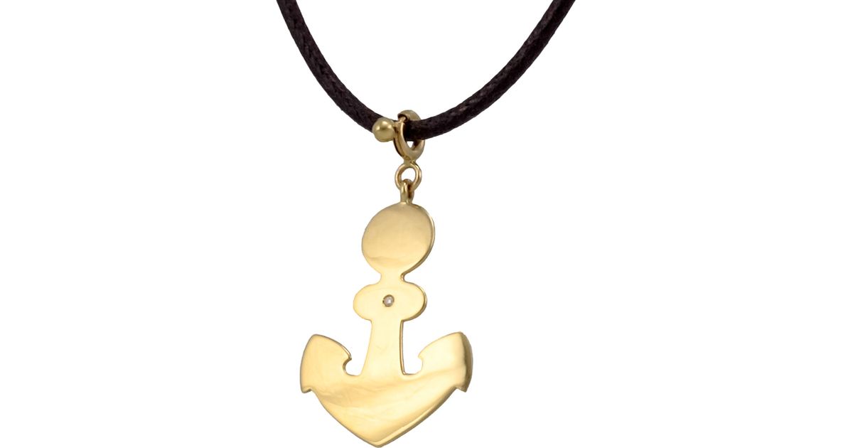 Lyst Pasquale Bruni Le Monde 18k Gold Anchor Pendant Necklace In Lyst Pasquale Bruni Le Monde 18k Gold Anchor Pendant Necklace In Metallic