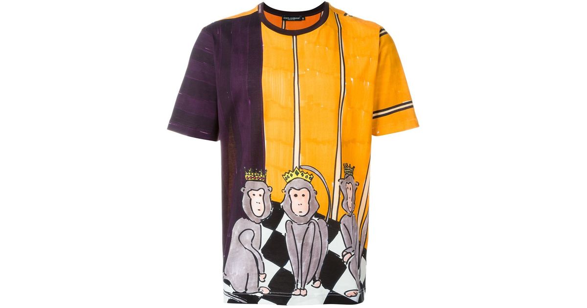 dolce and gabbana monkey t shirt