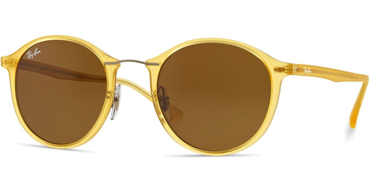 Ray Ban Phantos Sunglasses In Yellow For Men Lyst 