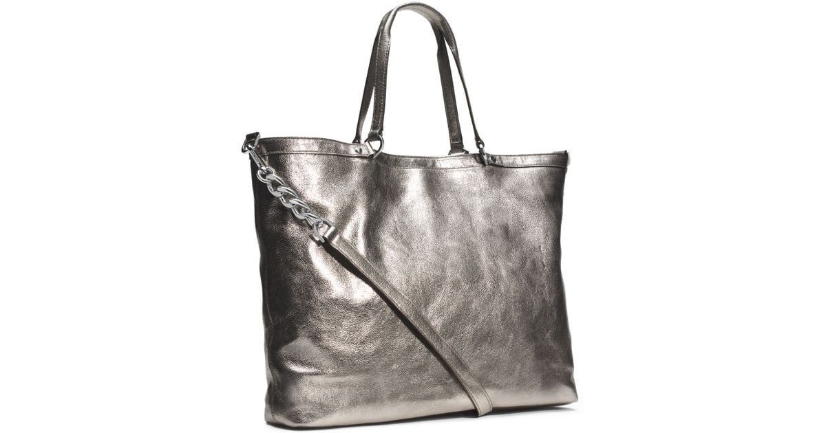 Lyst - Michael Michael Kors Large Channing Shoulder Tote in Metallic