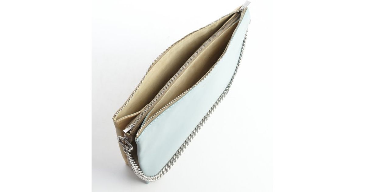 Cline Glacier Multicolor Leather Colorblock Shoulder Bag in Blue ...