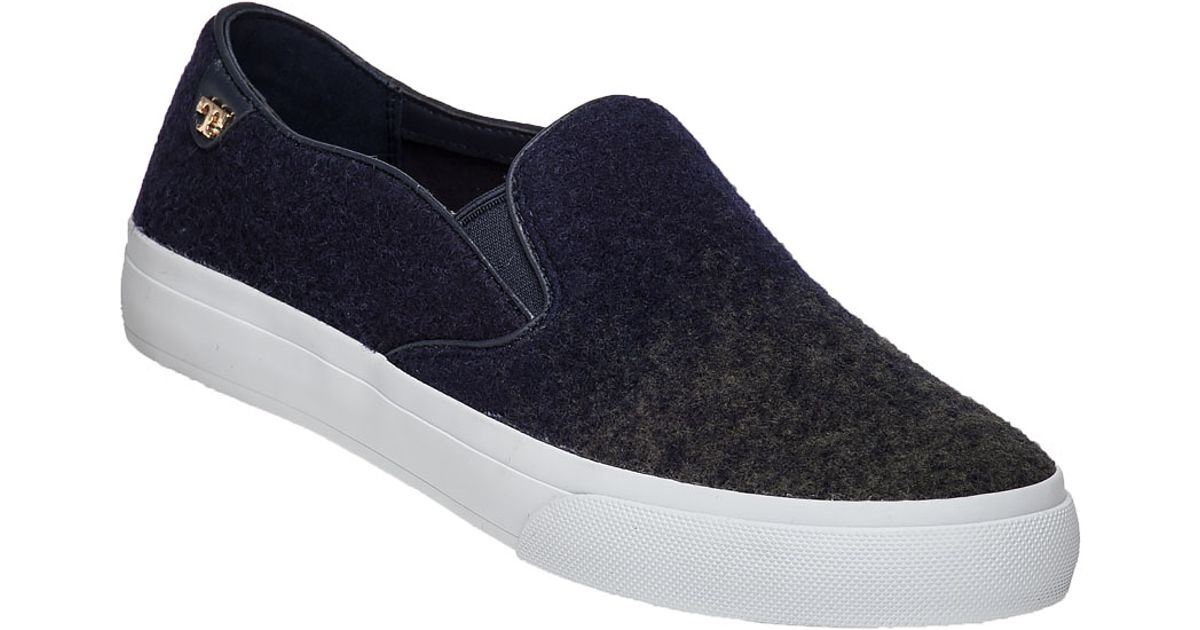 burch rudi slip on navy olive sneaker in blue lyst burch rudi slip on navy olive sneaker in blue lyst