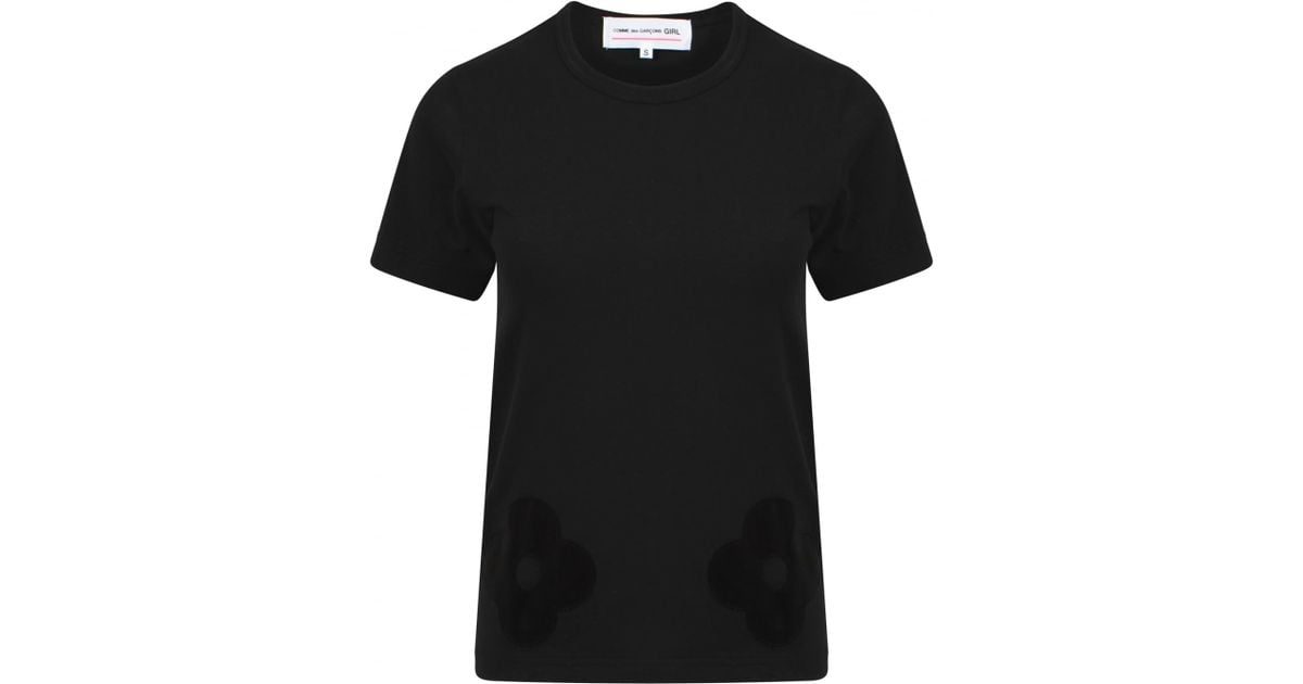 comme de garcons black tshirt