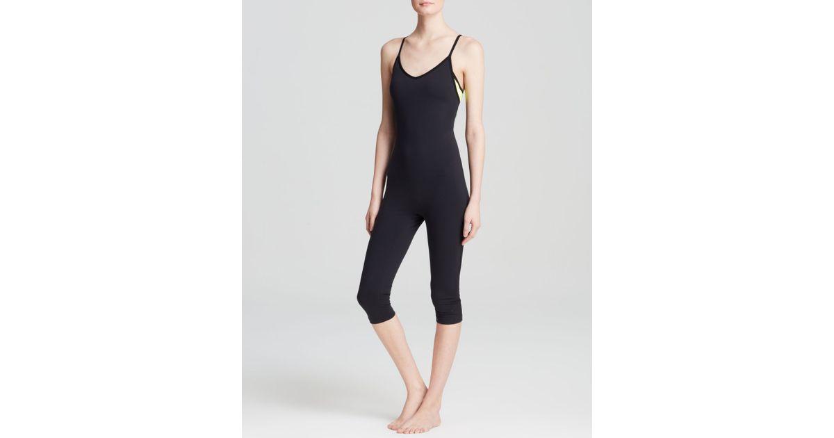 Lyst Nike Bodysuit Pro Inside Gym in Black