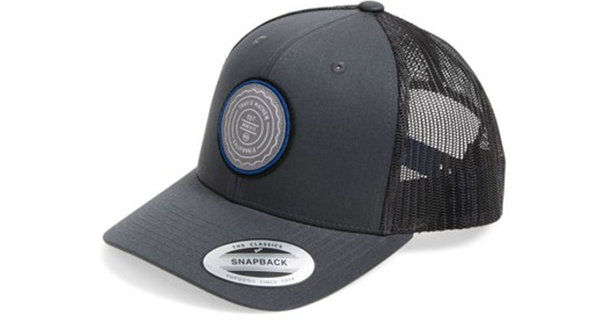 Lyst - Travis Mathew 'trip L' Trucker Hat in Black for Men