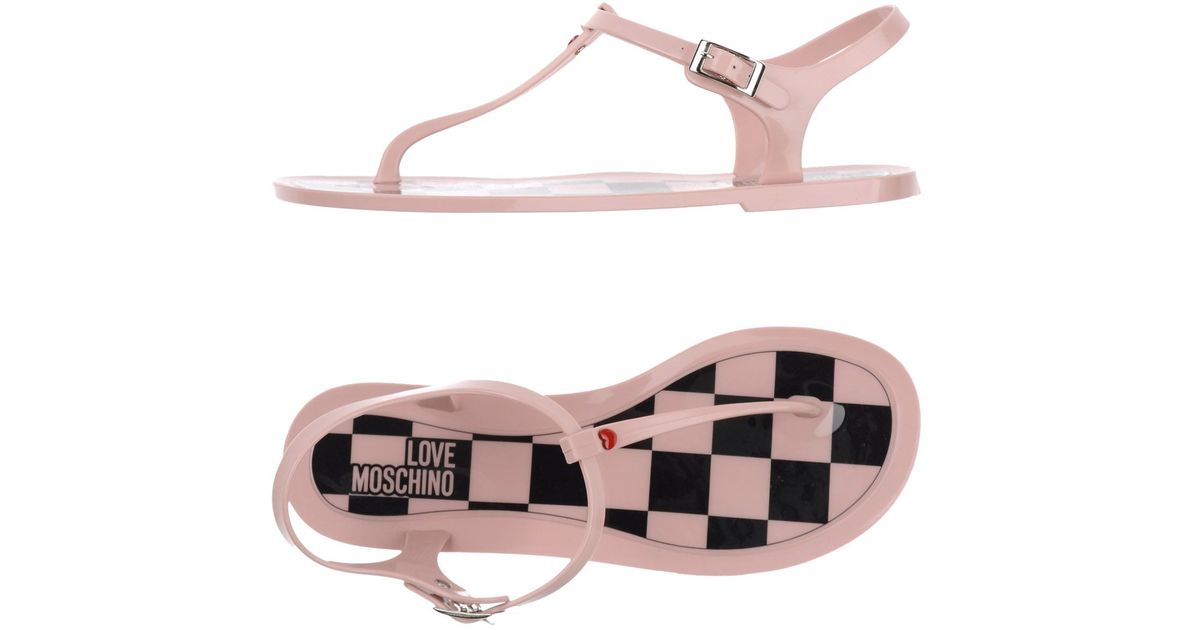 moschino thong sandals