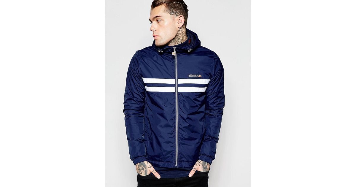 Ellesse Jacket With Hood in Blue for Men Navy Lyst