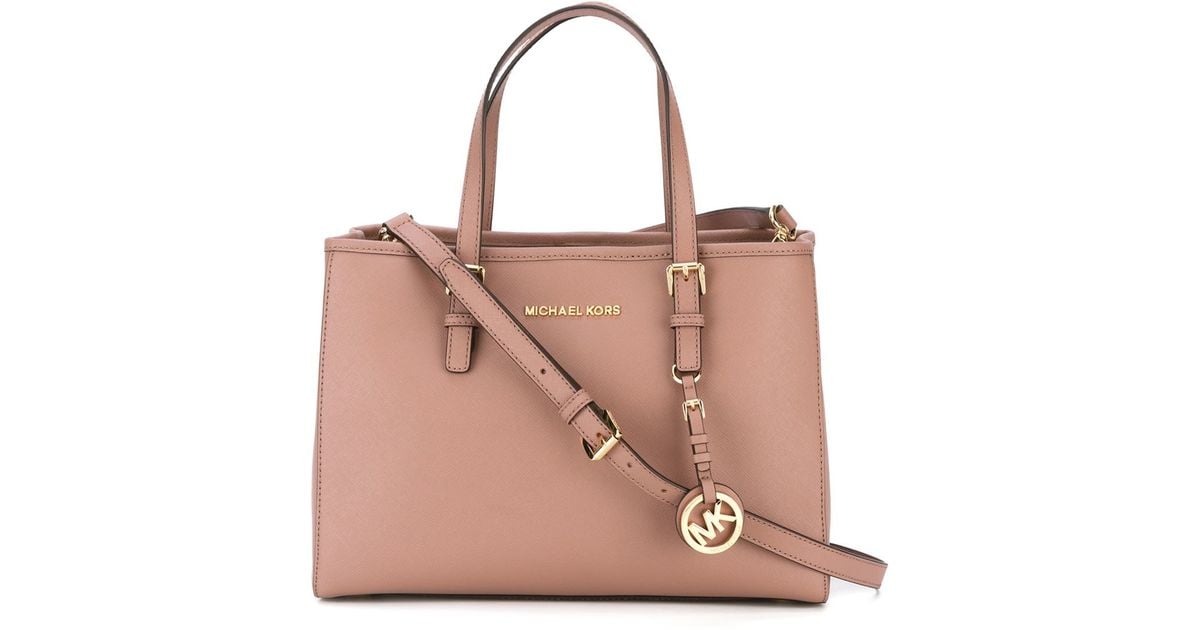Lyst Michael Kors Jet Set Travel Medium Tote Bag In Pink