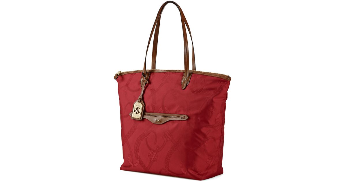 ralph lauren red tote