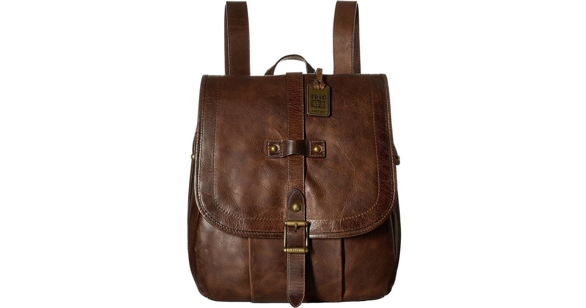 Frye Parker Backpack in Brown (Cognac Antique Pull Up) | Lyst