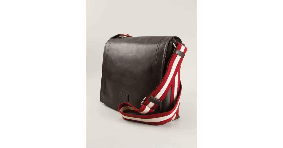 Lyst Bally Medium Triar Messenger Bag In Brown For Men