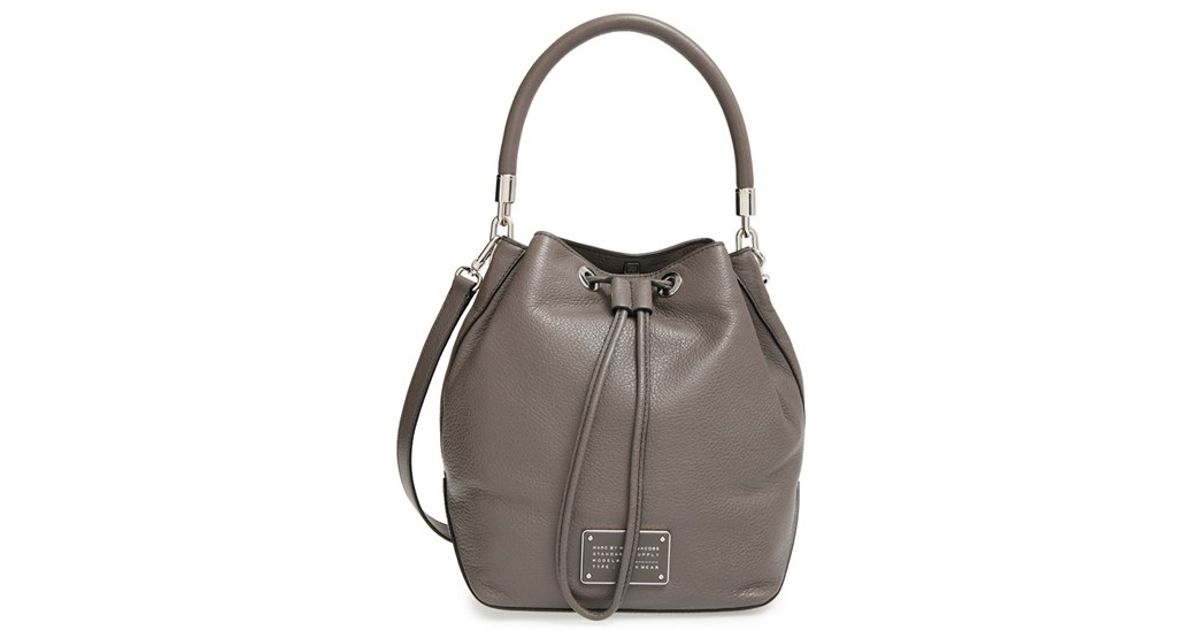 Lyst Marc By Jacobs Too Hot To Handle Drawstring Bucket Bag Lyst Marc By Jacobs Too Hot To Handle Drawstring Bucket Bag In Gray