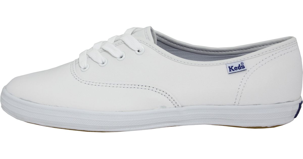 keds champion core leather white