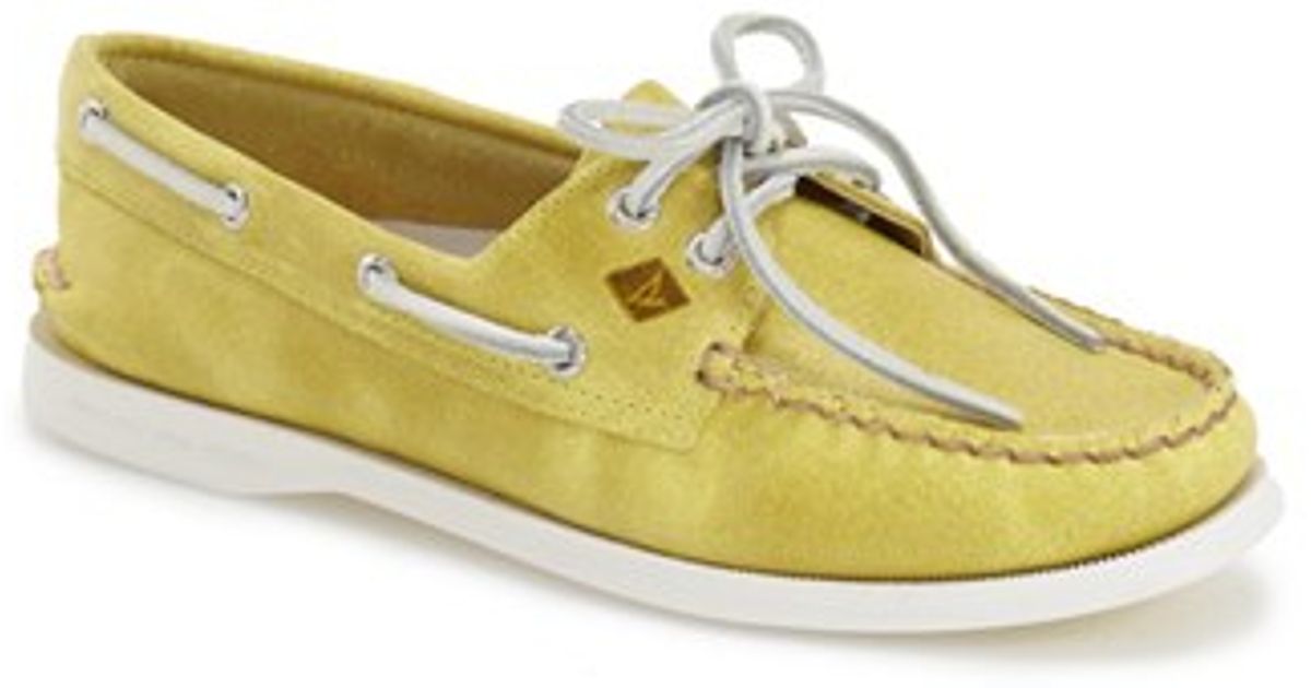 Lyst - Sperry Top-Sider 'authentic Original' Boat Shoe in Yellow for Men