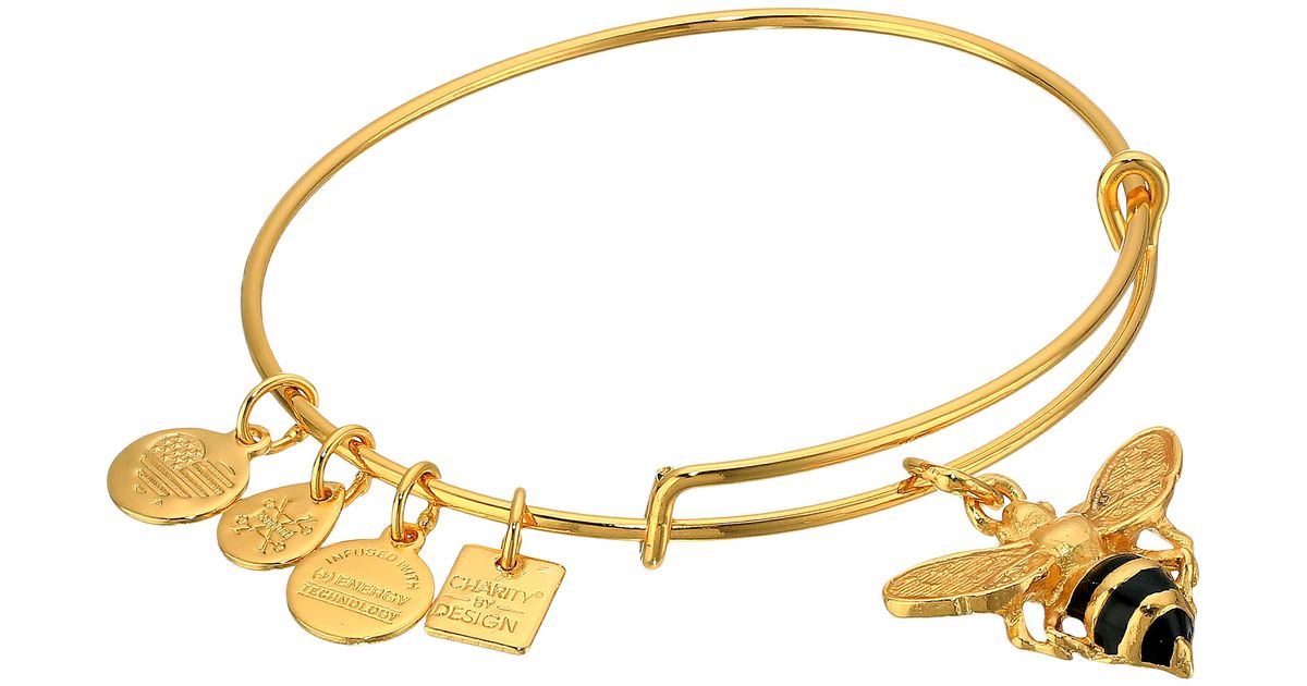 Lyst Alex And Ani Charity By Design Ble Bee Bracelet In Metallic