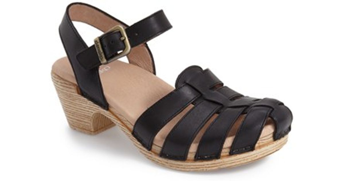 Dansko 'milly' Clog Sandal in Black Lyst