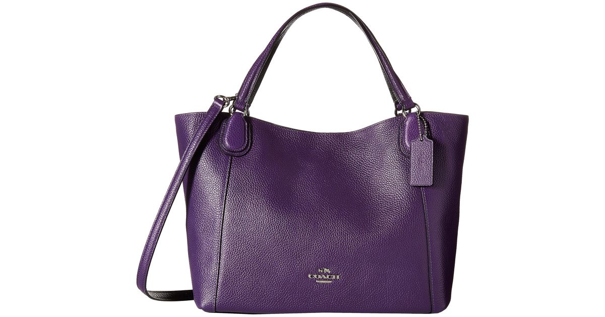 Lyst COACH Handbag in Purple