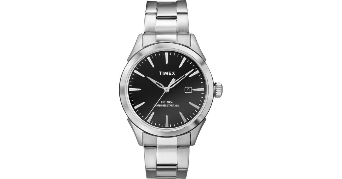 Lyst Timex Men S Chesapeake Stainless Steel Bracelet Watch 40mm Lyst Timex Men S Chesapeake Stainless Steel Bracelet Watch 40mm Tw2p77300jt In Metallic For