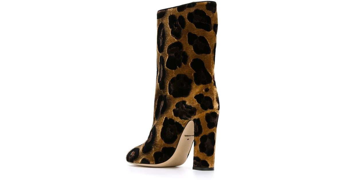 dolce and gabbana leopard print boots