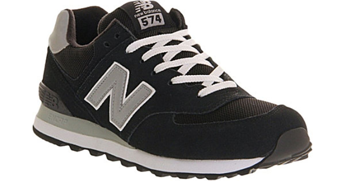 new balance 574 mens black