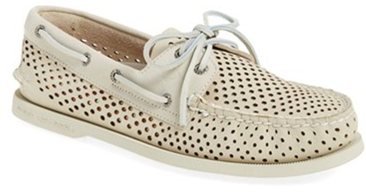 Sperry topsider 'authentic Original' Perforated Leather Boat Shoe in