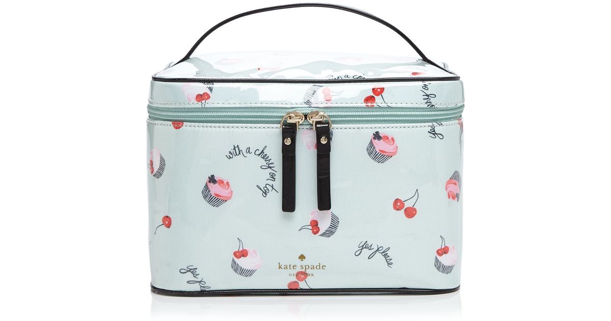 Lyst Kate Spade New York Magnolia Bakery Large Natalie Cosmetic Lyst Kate Spade New York Magnolia Bakery Large Natalie Cosmetic Case In Green