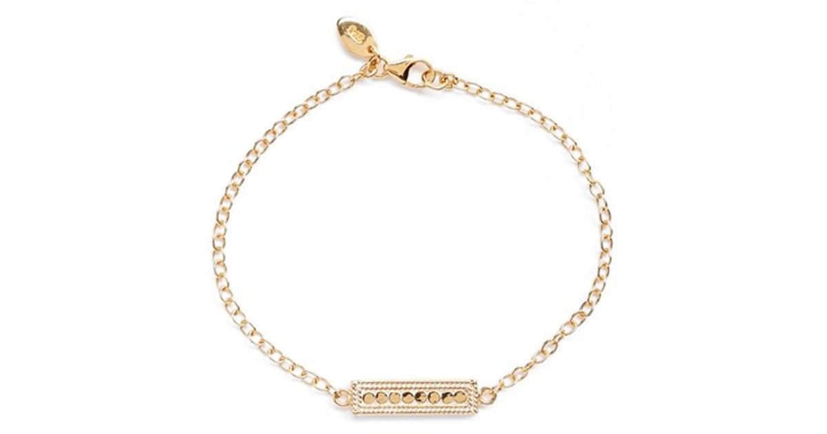 Lyst Anna Beck Mini Bar Line Bracelet In Metallic