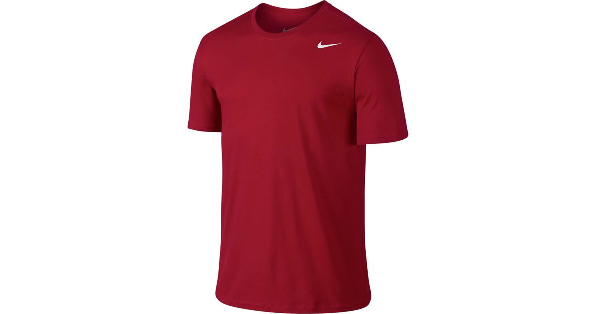 Nike Dri-Fit Cotton Short-Sleeve 2.0 T-Shirt in Red for Men - Lyst