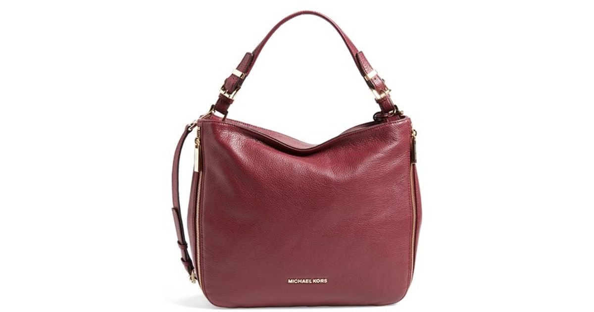 Lyst Michael Kors Es Hobo Bag In Red
