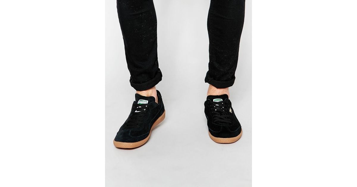 puma liga suede black