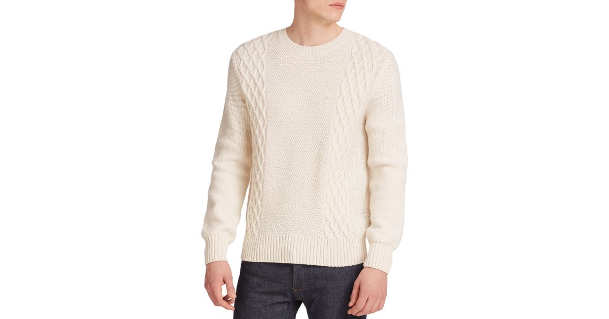 white merino wool sweater