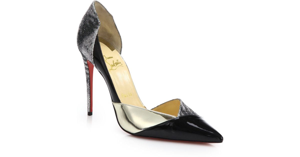 christian louboutin patent leather dorsay pumps christian louboutin patent leather dorsay pumps