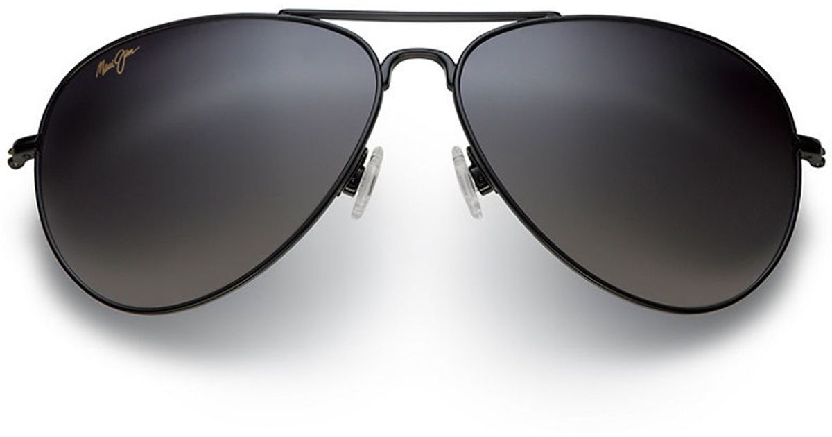 Maui jim Mavericks Sunglasses in Black for Men | Lyst