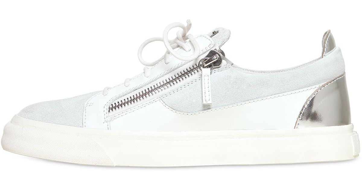 white mens giuseppe zanotti sneakers