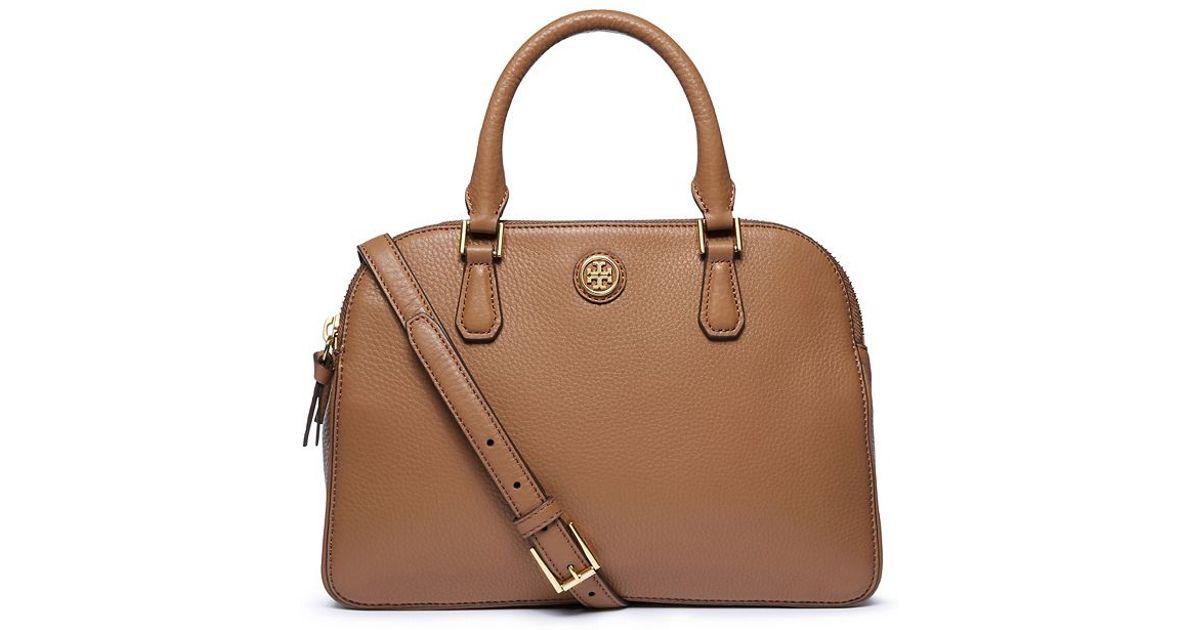 tory burch robinson pebbled double zip crossbody