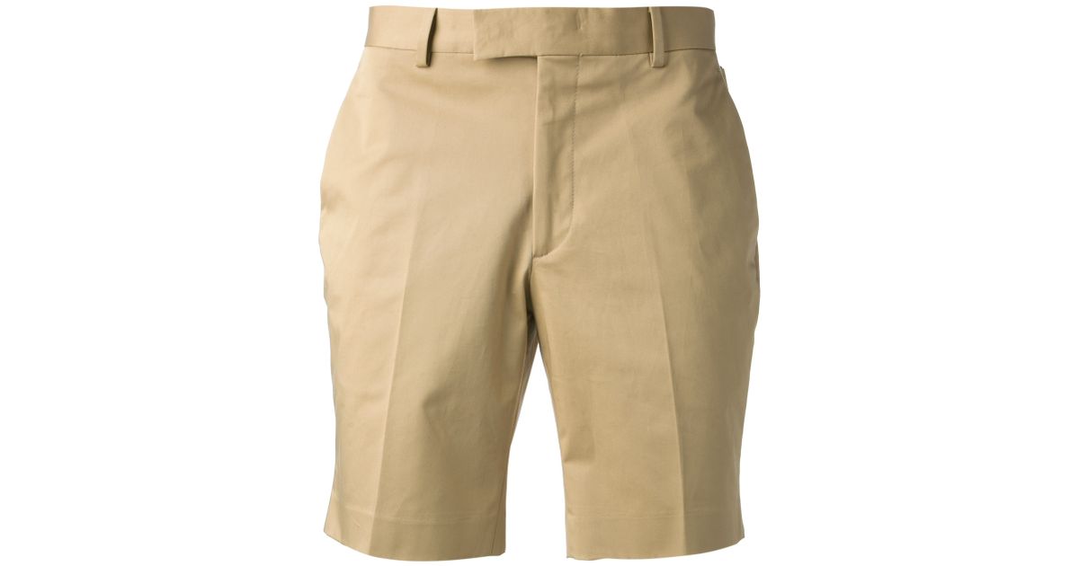 mens beige chino shorts