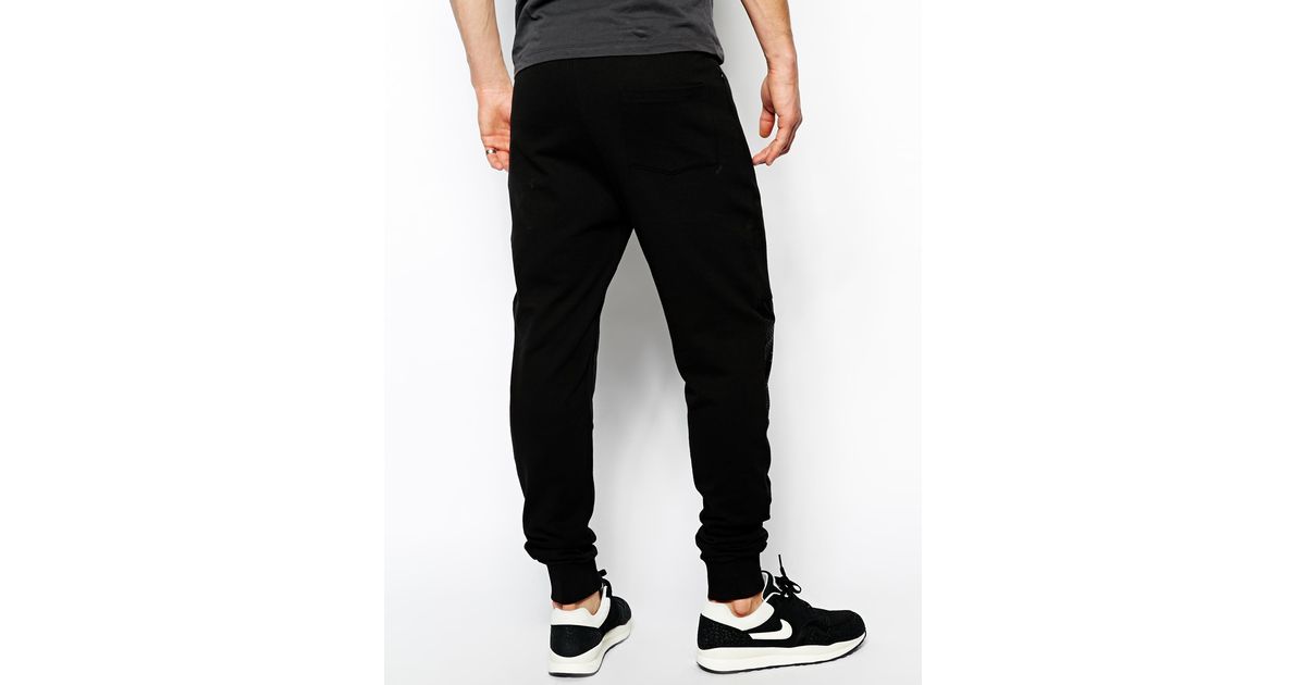 black skinny sweatpants