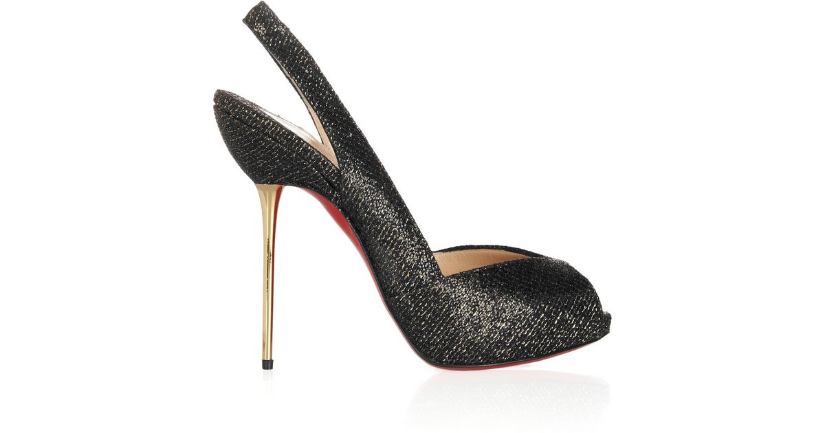 Christian Louboutin Galupump Laser Cut Red Sole Pump In Black Lyst