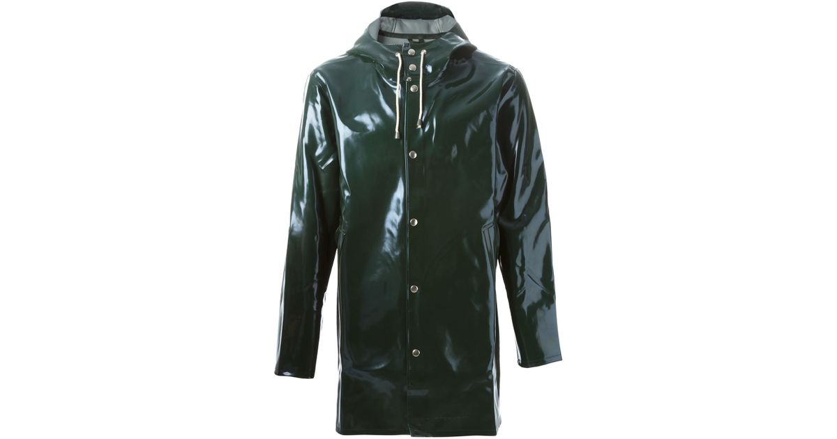 Stutterheim 'stockholm Opal' Raincoat in Green Lyst