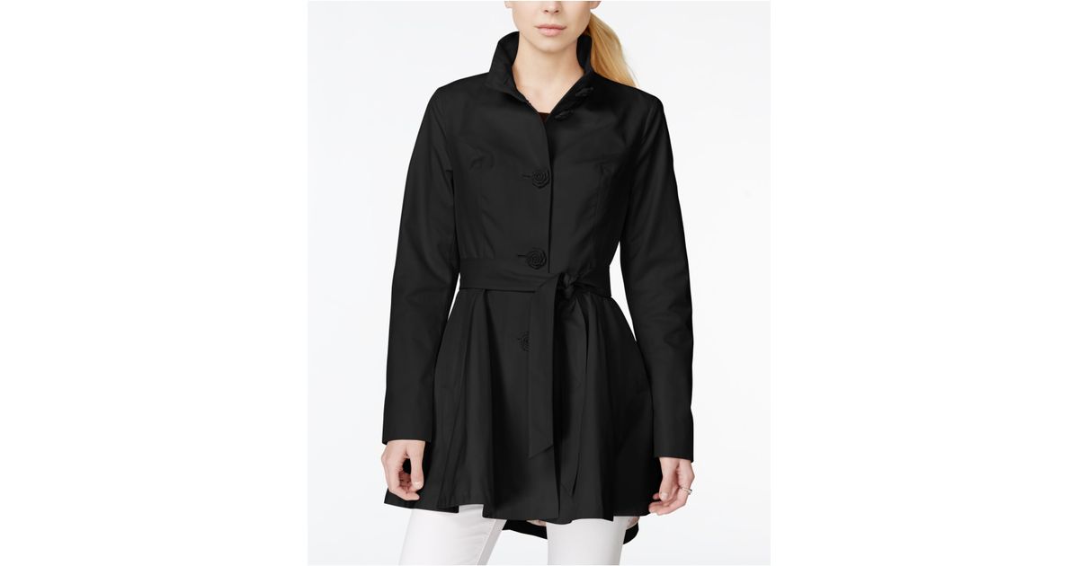 Betsey Johnson Pillow Collar Puffer Coat In Black Lyst Gallery