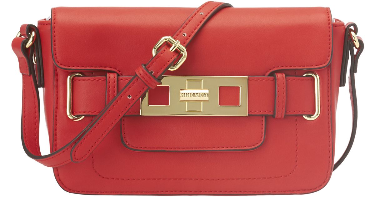 Lyst Nine West Modern Proportions Crossbody Bag In Red