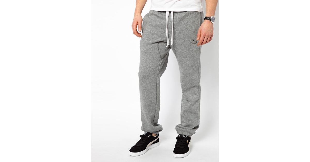 puma sweatpants grey