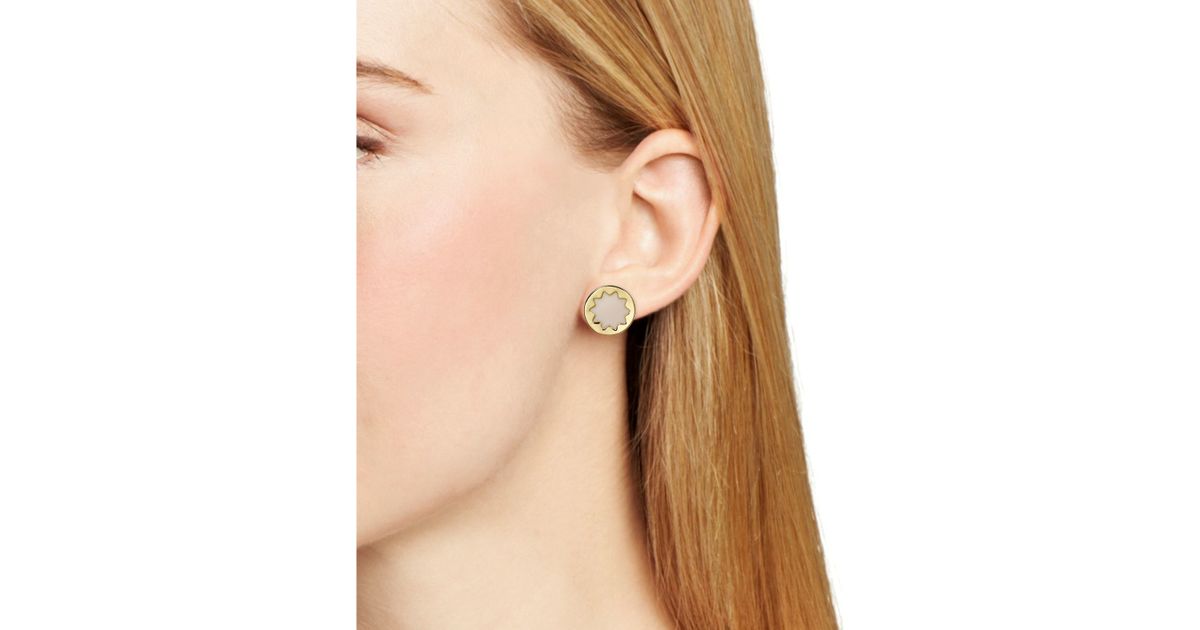House Of Harlow 1960 White Enamel Sunburst Stud Earrings House Of Harlow 1960 White Enamel Sunburst Stud Earrings