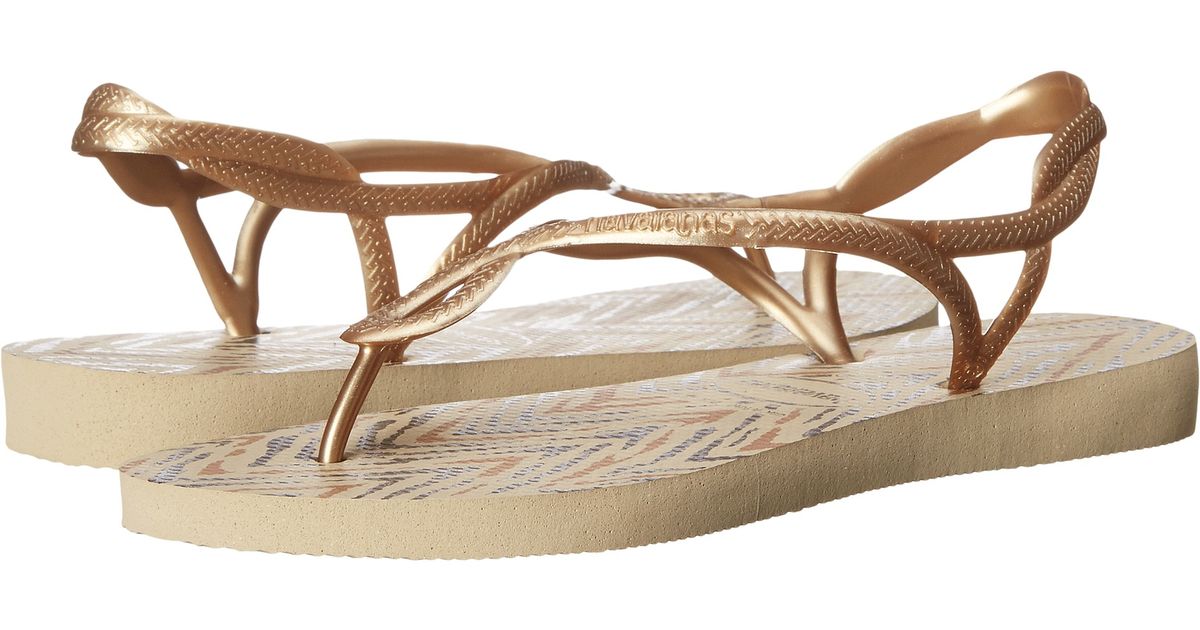 havaianas luna gold